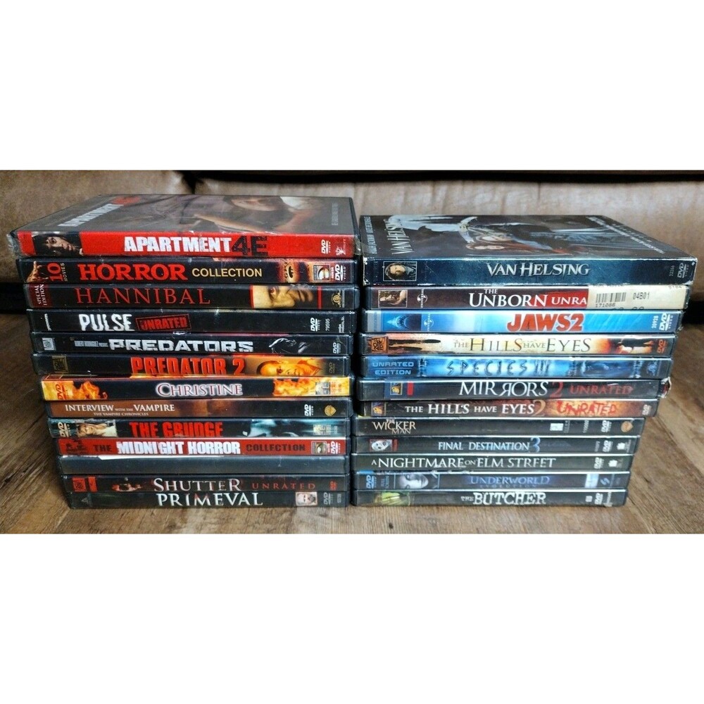 DVD Horror Movies Lot Bundle 25 Total